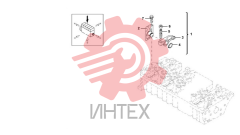Коромысло и опора коромысла задняя