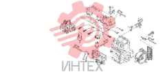 Крепление кронштейна жгута проводов двигателя