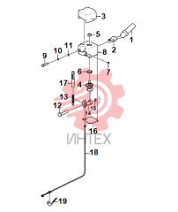 Механизм переключения передач в разборе LG953N (130501)
