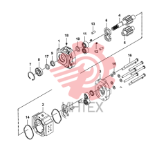 Насос шестеренчатый M5100A767ADT L17-6 (43803)