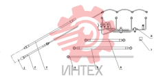 Узел трубопровода подачи топлива B7NG0-1104000.01