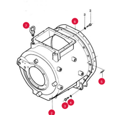 Запчасти для бульдозеров SHANTUI SD32-320 корпус коробки передач