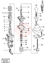 Parking brake valve VOE 4822431