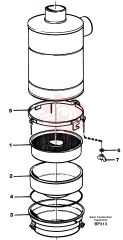 Oil bath air cleaner