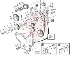 Timing gear casing