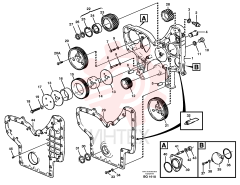 Timing gear casing