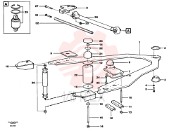 Front axle stay