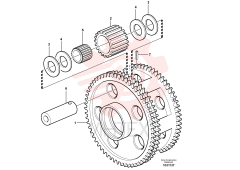 Шестерня планетарная (сателлит), комплект VOE 15041156