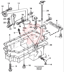 Поддон картера (маслосборник) VOE 11712585 (2)
