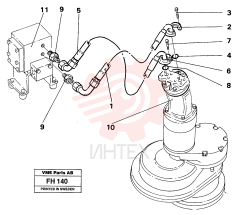 Hydraulic hose VOE 14246349