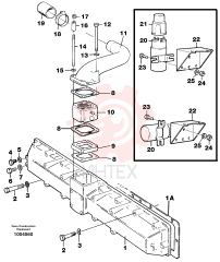 Inlet pipe VOE 471817