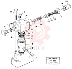 Pressure limiting valve VOE 14234384
