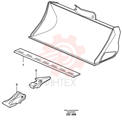 Нож ковша VOE 11045944 (1)