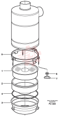 Oil bath air cleaner