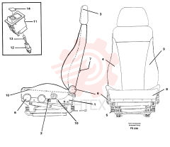 Operator seat VOE 14246156
