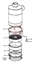Oil bath air cleaner