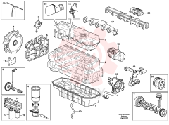 Двигатель в сборе VOE 12723464 (1)
