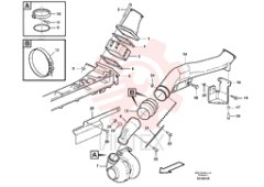Charge air pipe VOE 11128206 (2)