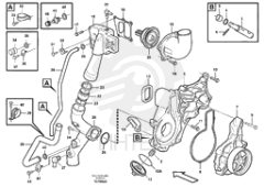 Coolant Pump VOE 20464403 (2)