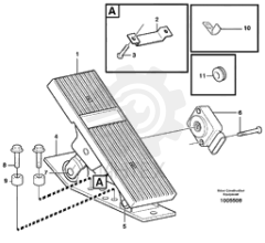 Accelerator pedal VOE 11170224