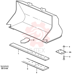 Нож ковша VOE 11082431 (1)