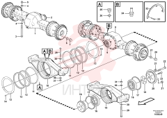 Rear axle bridge VOE 11103454
