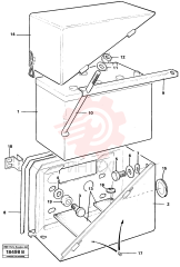 Battery shelf VOE 4898447