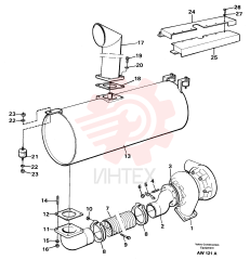 Flange nut VOE 13971098 (2)