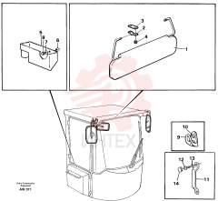 Sun visor VOE 11006992 (2)
