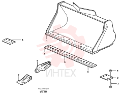 Нож ковша VOE 11082599 (3)
