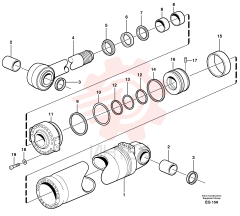 Piston seal VOE 11107821