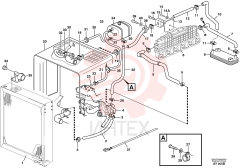 Radiator hose VOE 11127039