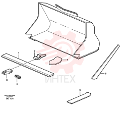 Нож ковша VOE 11990976 (6)