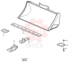 Нож ковша VOE 11045996 (2)