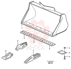 Нож ковша VOE 11011438 (2)