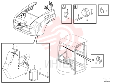 Reversing warning unit