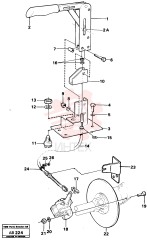 Handbrake lever VOE 4945742 (2)