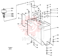 Hydr fluid tank