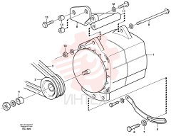 Flange nut VOE 13971096 (1)