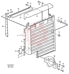 Radiator casing VOE 11006166 (1)