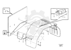 Rear fender VOE 11400161
