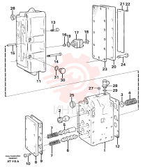 Gear selector valve VOE 11036960