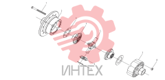Дифференциал редуктора задний