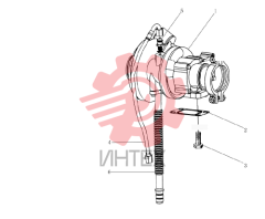 Узел установки нагнетателя