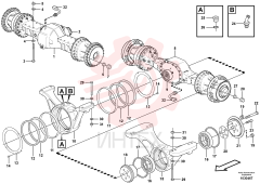 Rear axle bridge