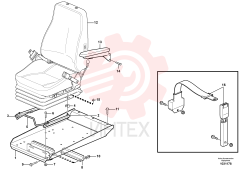 Seat bracket VOE 11444416