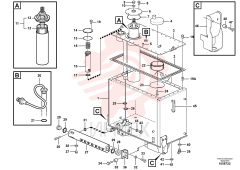 Hydraulic fluid tank VOE 15171819