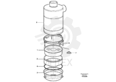Oil bath air cleaner VOE 11110614 (2)