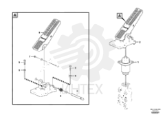 Footbrake valve