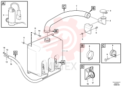 Washer fluid reservoir VOE 15105646